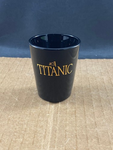 Titanic black gold shot - black, glass