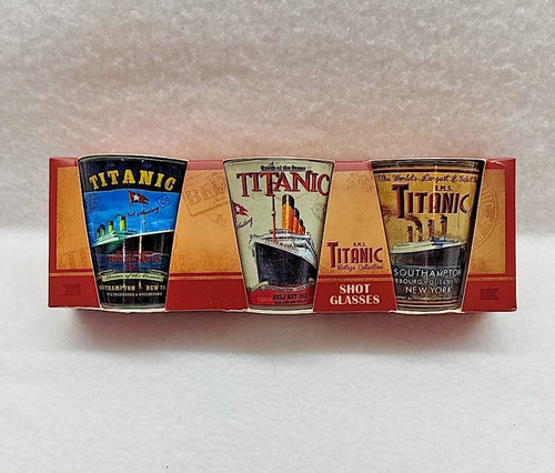 Rms titanic shot glasses - titanic,