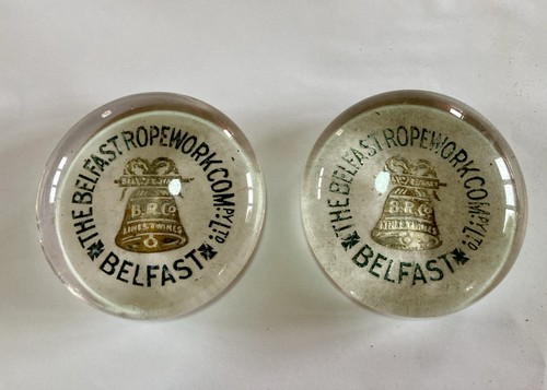 Antique glass advertising - glass,