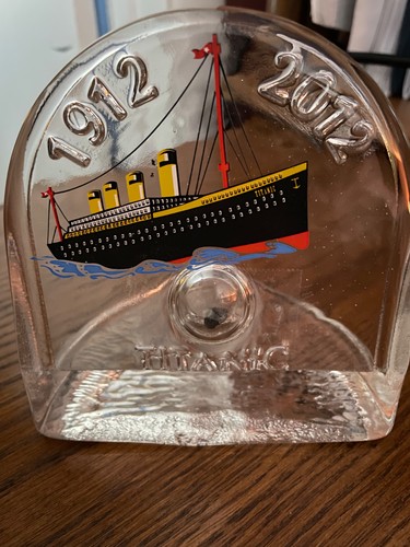 Titanic coal art glass - art,